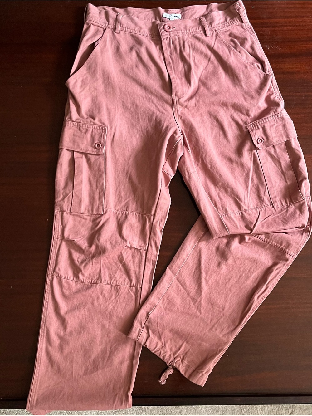 Women’s Fashion Nova Mauve Cargo Pants - Casual Utility Style size L